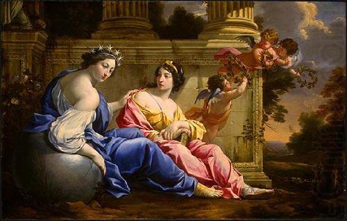 Simon Vouet The Muses Urania and Calliope china oil painting image